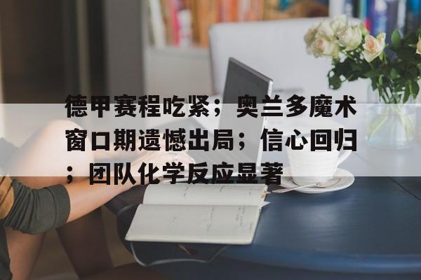 2025热门手游合集德甲赛程吃紧；奥兰多魔术窗口期遗憾出局；信心回归；团队化学反应显著的简单介绍